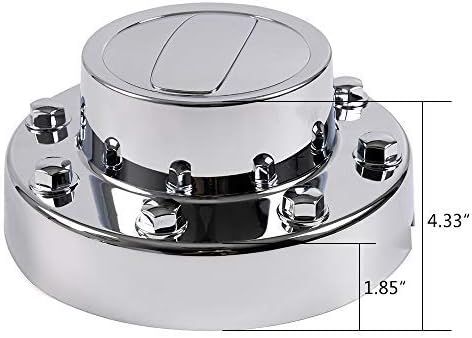 Chrome Rear Wheel Center Hub Caps Replacement 2pcs U533