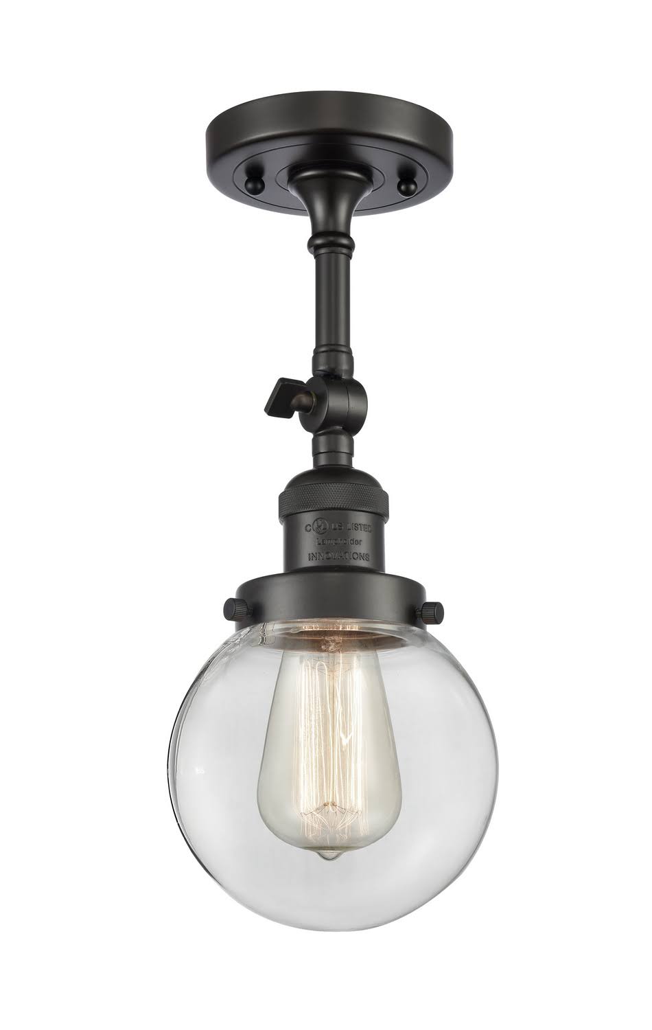 1 Light 6 inch Semi-Flush Mount in Oil Rubbed Bronze N3233