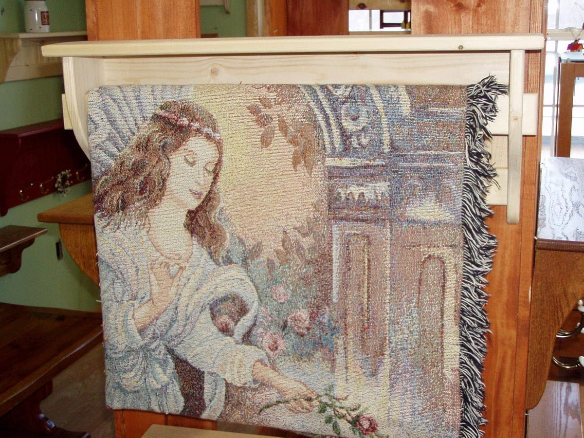Unfinished Wood Quilt Rack J942234