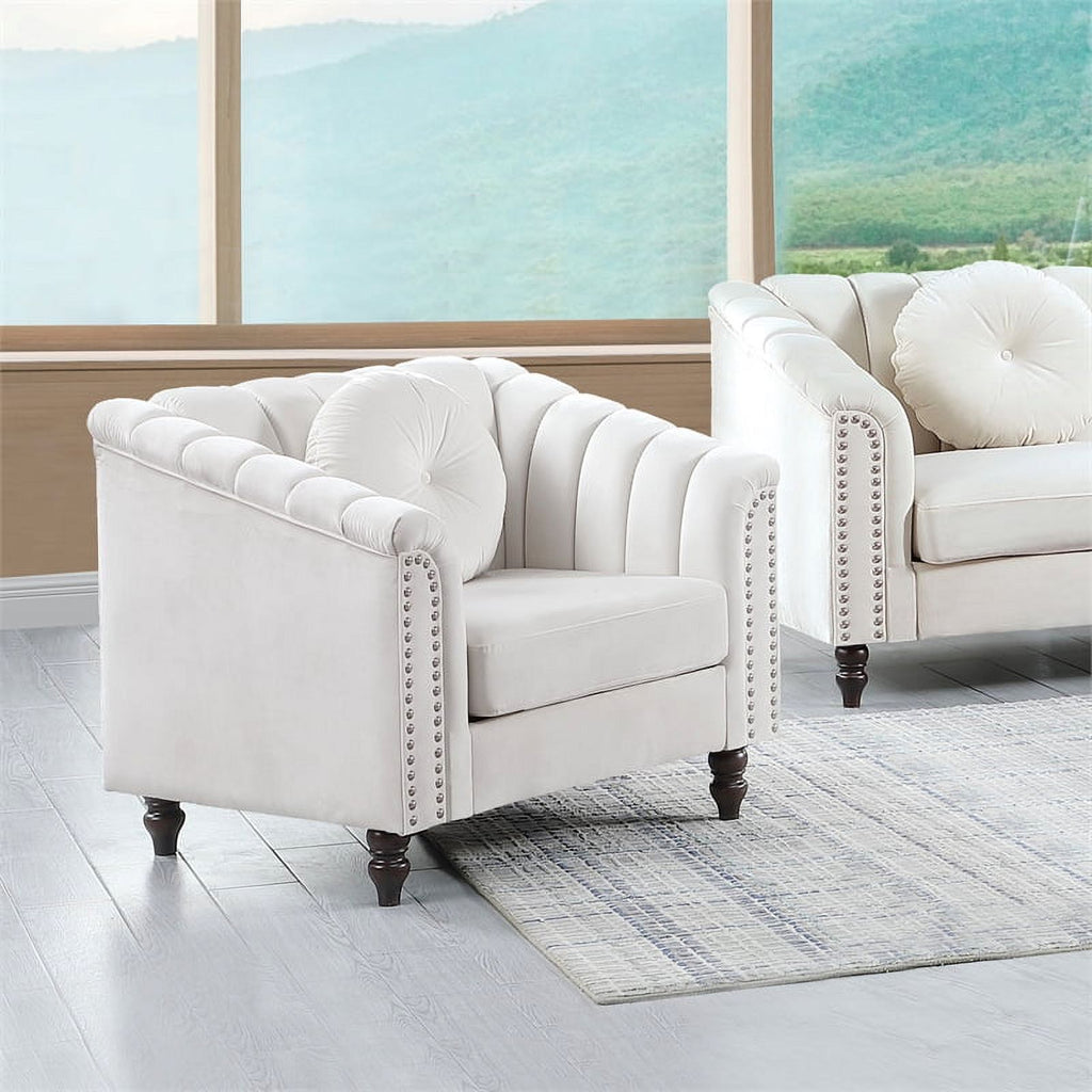 3 Piece Velvet Sofa Loveseat and Chair S15423