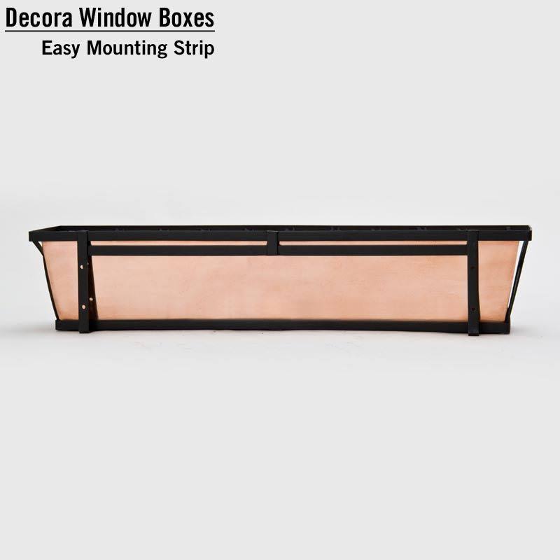 60x22 Medallion Decora Window Boxes with Copper Liner F800