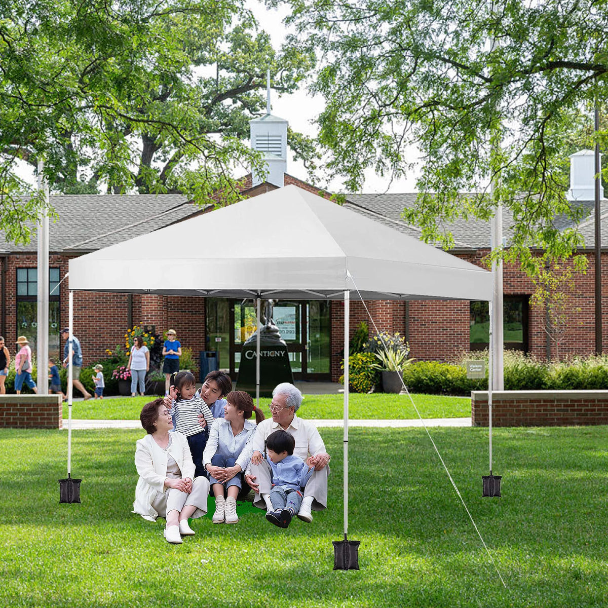 10' x 10' White Pop up Canopy Tent A876110