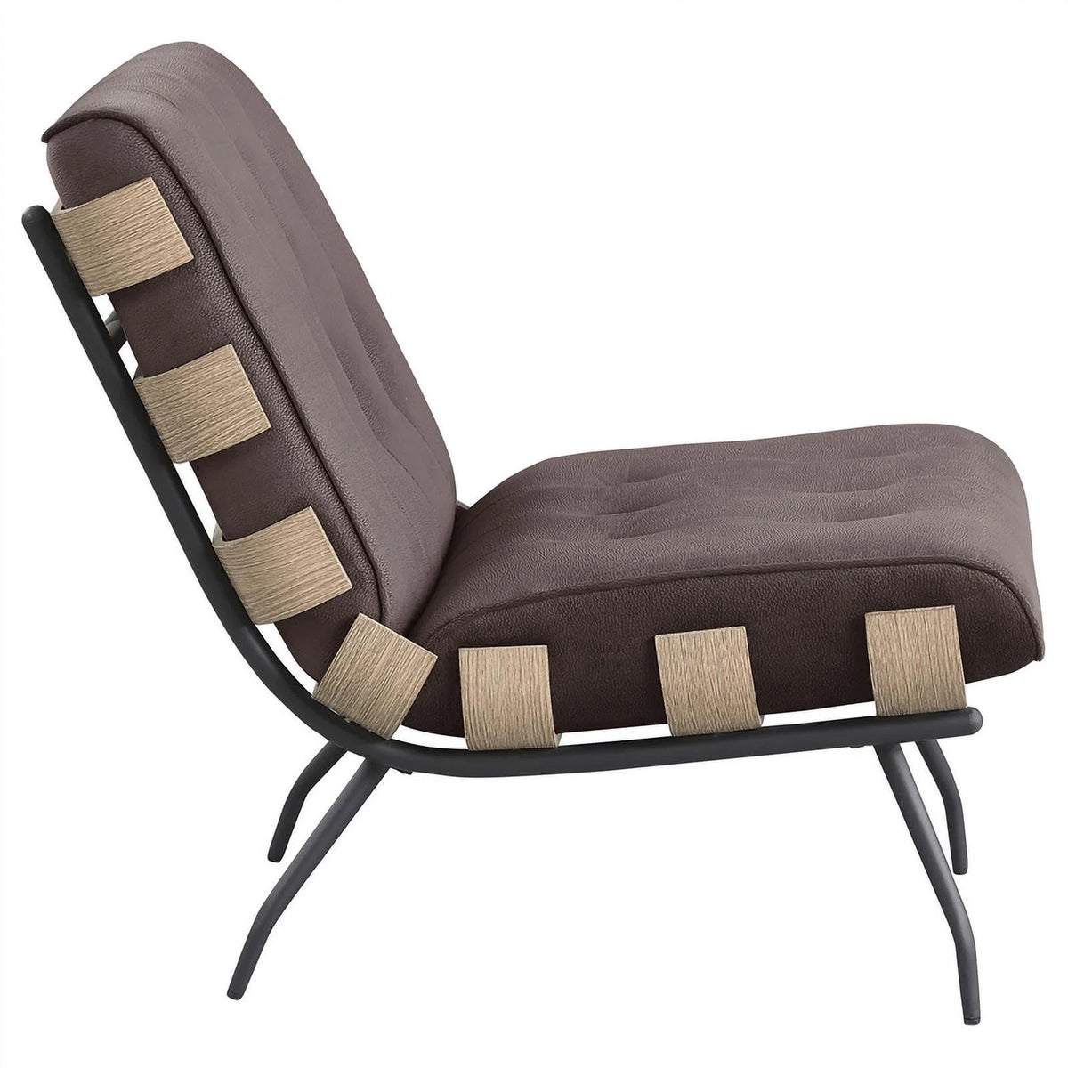 Mid-Century Upholstered Fabric Accent Chair C139677