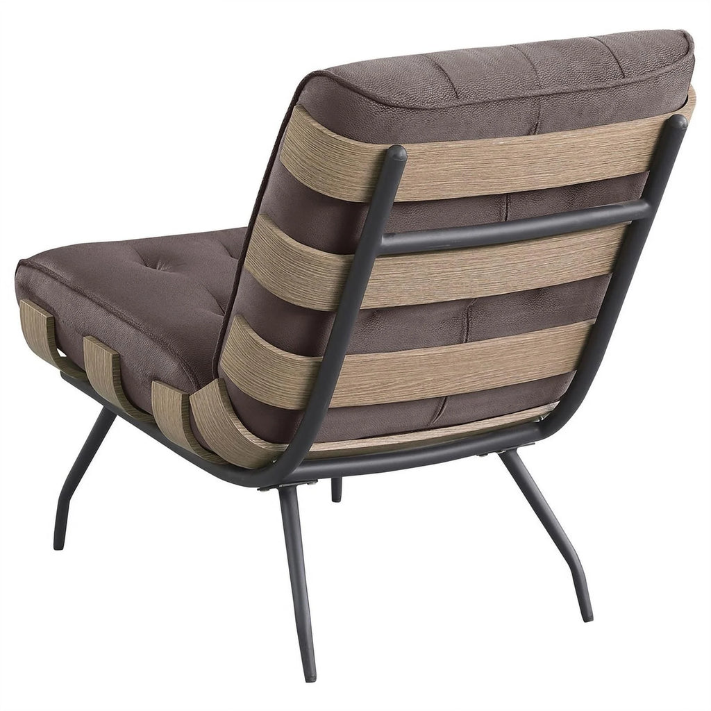 Mid-Century Upholstered Fabric Accent Chair C139677