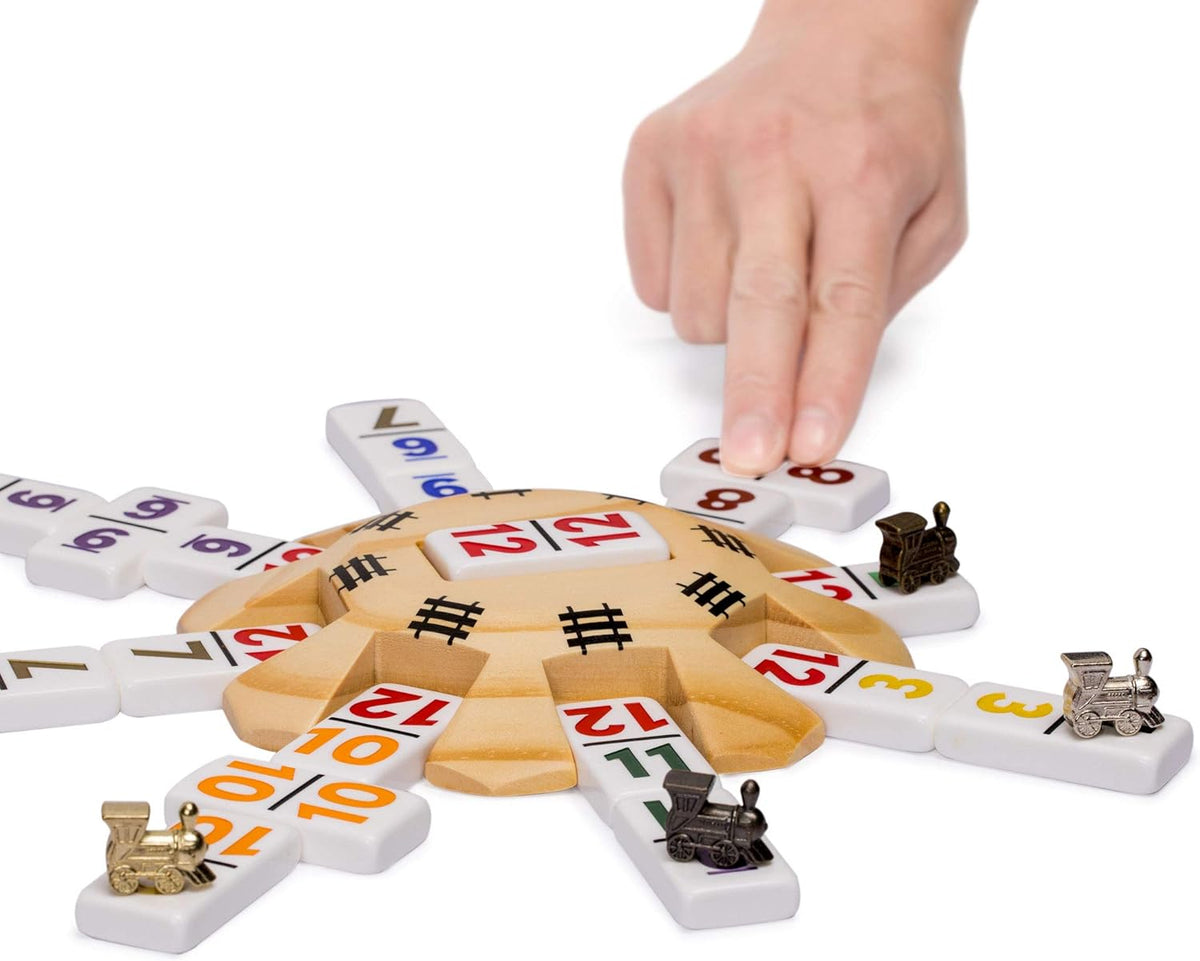 Mexican Train Complete Set with Double 12 Number Dominoes R94453