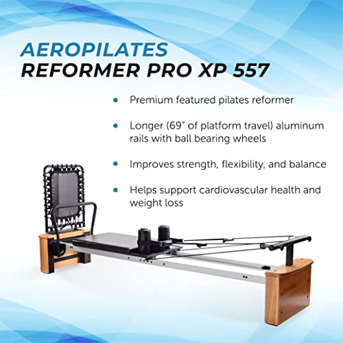 Chrome Black Padded Pilates Reformer with Cardio Rebounder K557577