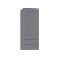 Gray Wall Cabinet with Three Drawers B6194