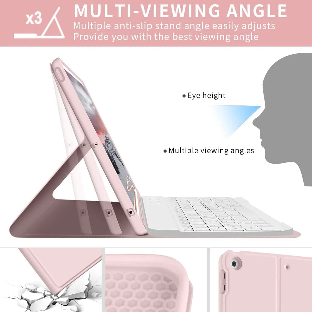 Keyboard Case with Pencil Holder for iPad 9.7 Inch B42108