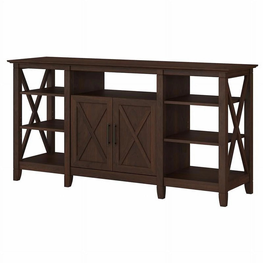 Contemporary Wood Tall TV Stand up to 65" Cherry Z5001