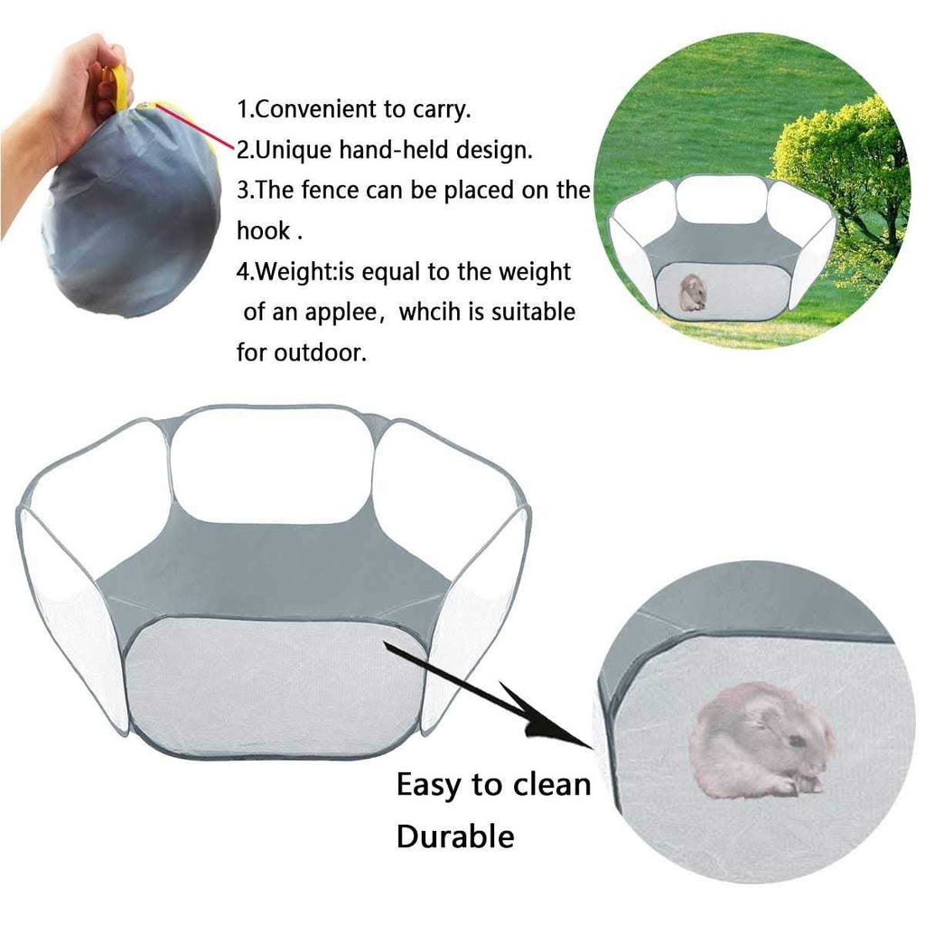 Small Animals Tent, Reptiles Cage, Breathable Transparent Pet Playpen A541193