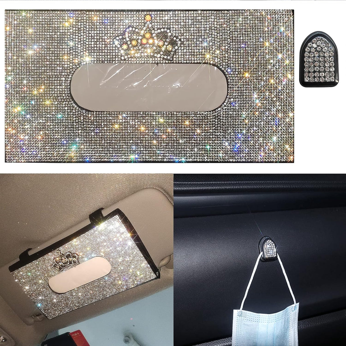 Red Queen Crown Tissue Box Holder for Sun Visor Z89571
