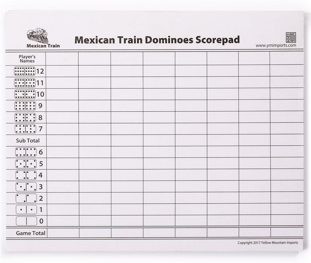 Mexican Train Complete Set with Double 12 Number Dominoes R94453
