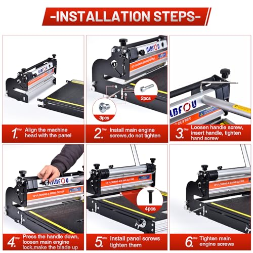13" Pro Vinyl Floor Cutter for LVP, LVT, SPC, PVC, VCT, WPC and Rigid Core Vinyl Plank Flooring G496632