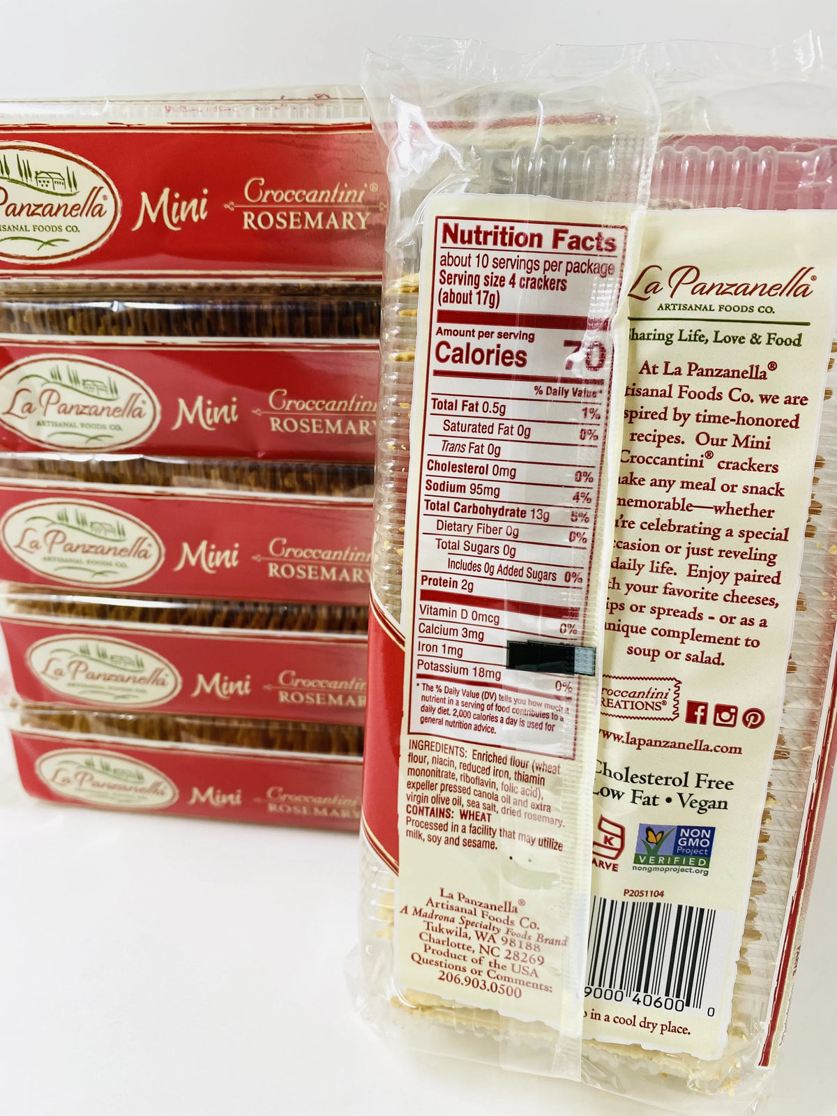 Mini Croccantini Rosemary Gourmet Flatbread 6oz (Pack of 6) S21104