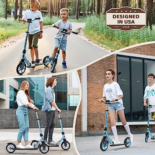 Kick Scooter, Foldable, Lightweight, 8IN Wheels, Max Load 240 LBS W245