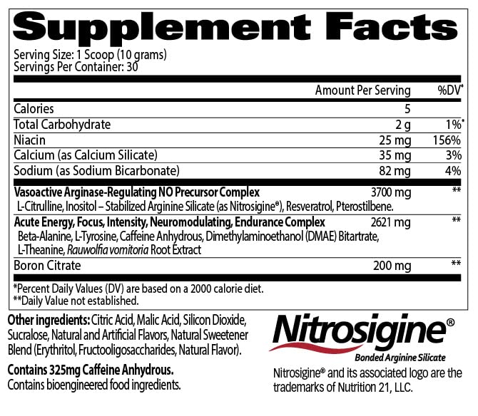 Blue Raspberry Pre-Workout Powder, 30 Servings W12860