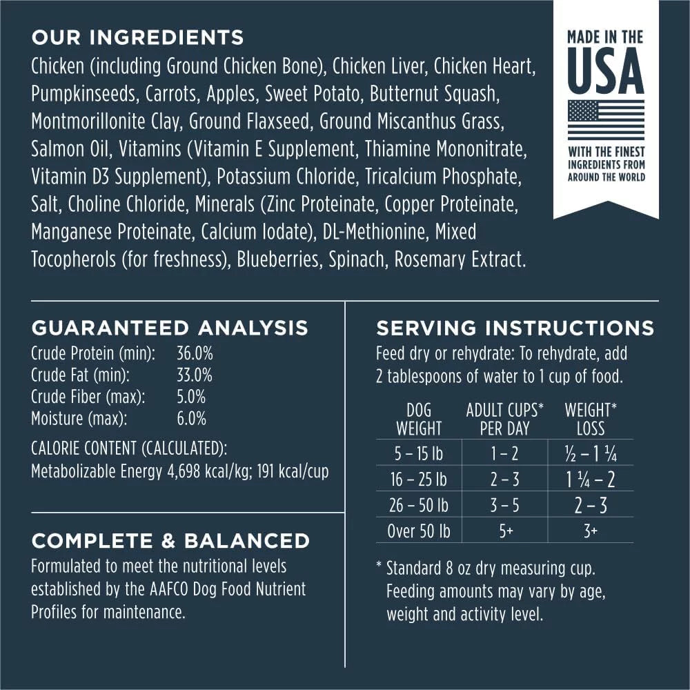 Grain Free Chicken Recipe Dog Food D86710