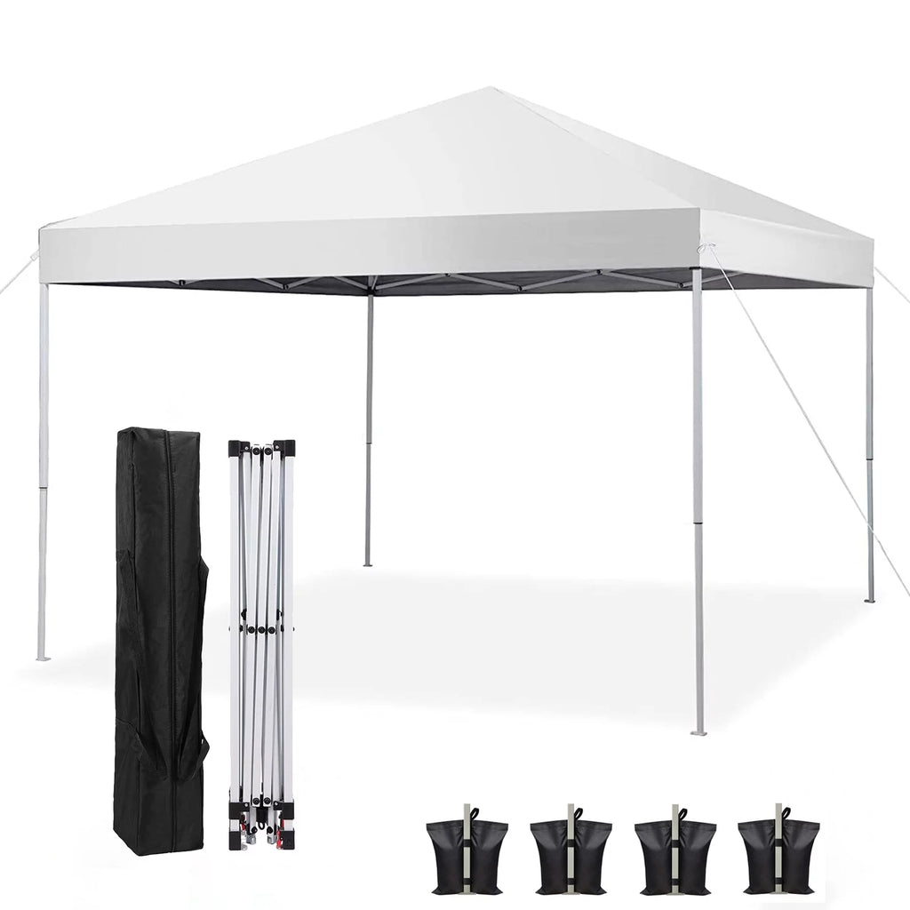 10' x 10' White Pop up Canopy Tent A876110