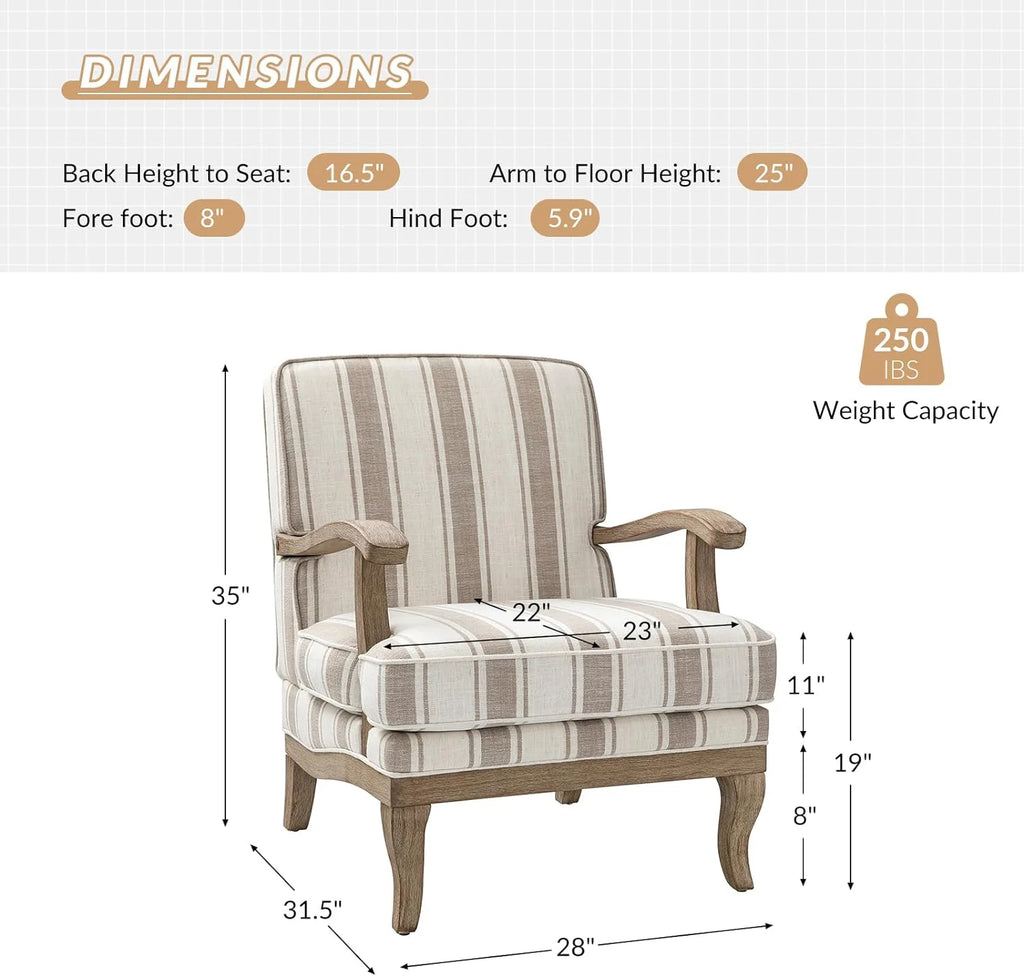 Upholstered Accent Chair Set Of 2 E890