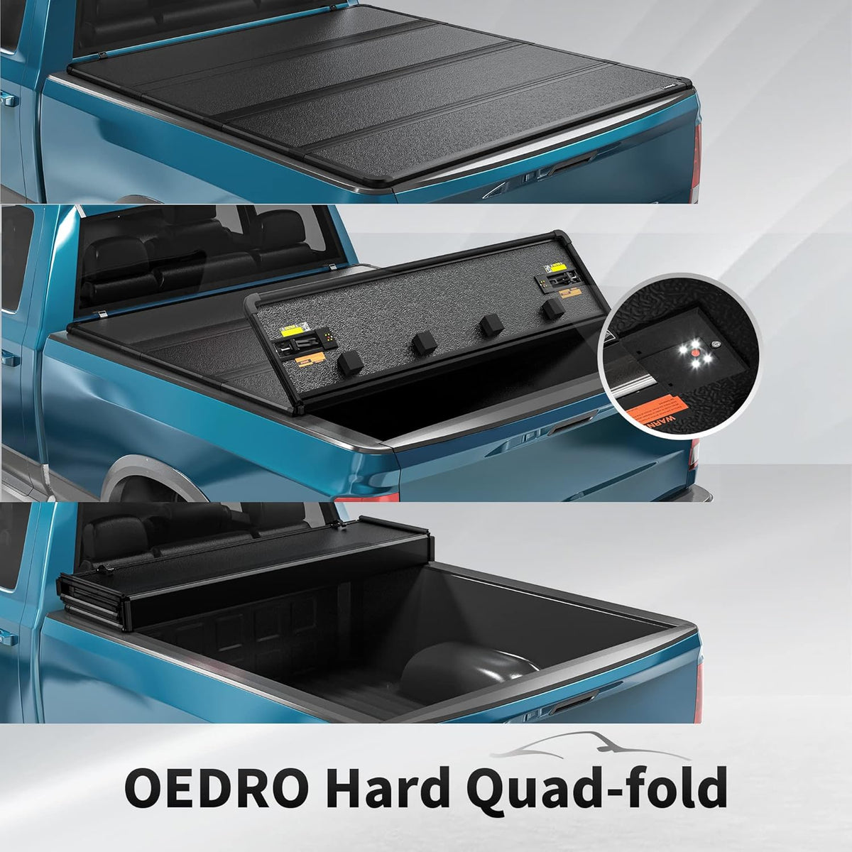 Hard Quad-fold Truck Bed Tonneau Cover W72074