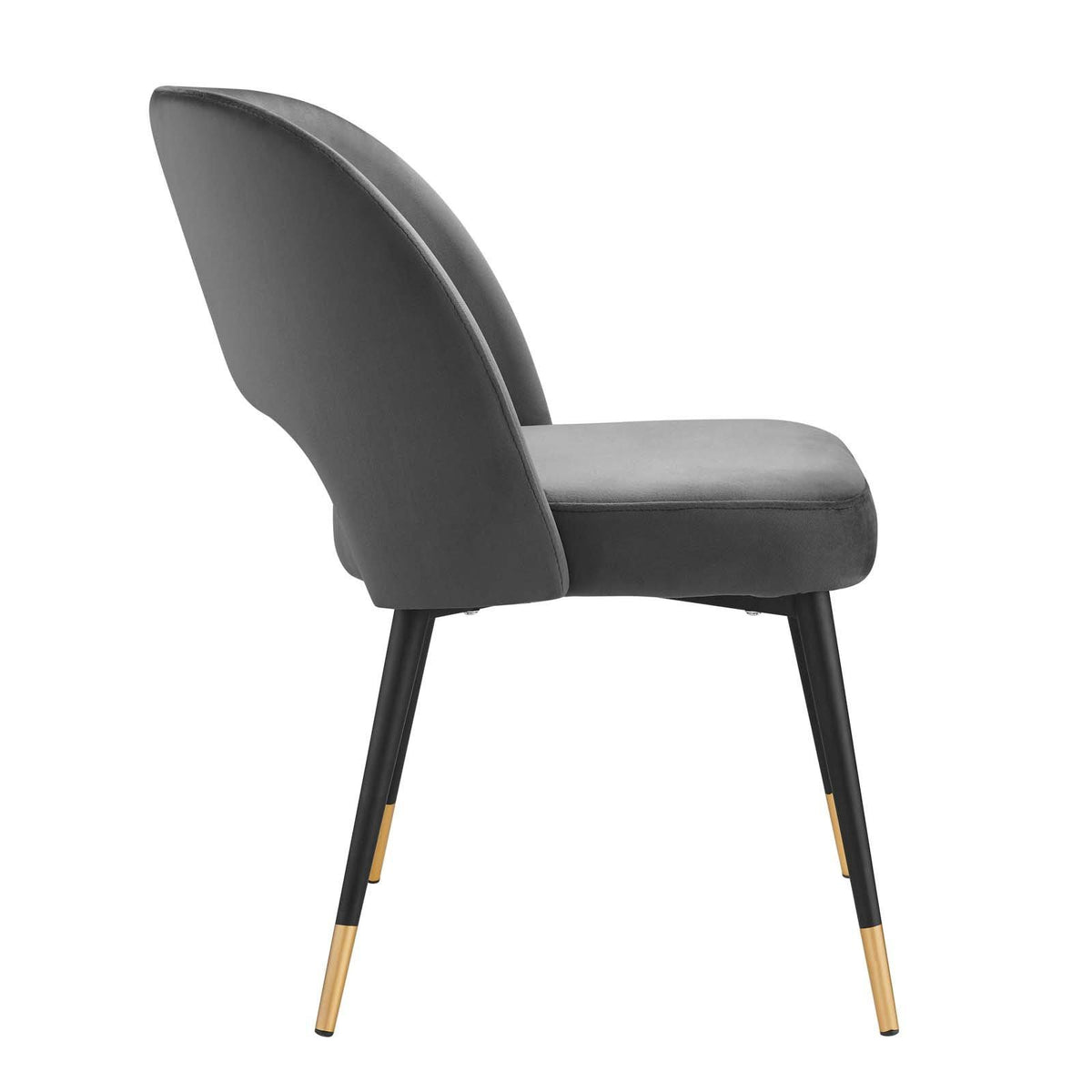Navy Performance Velvet Dining Side Chair J96696