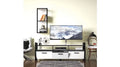 White Metal Frame Tv Stand with Shelf V95945