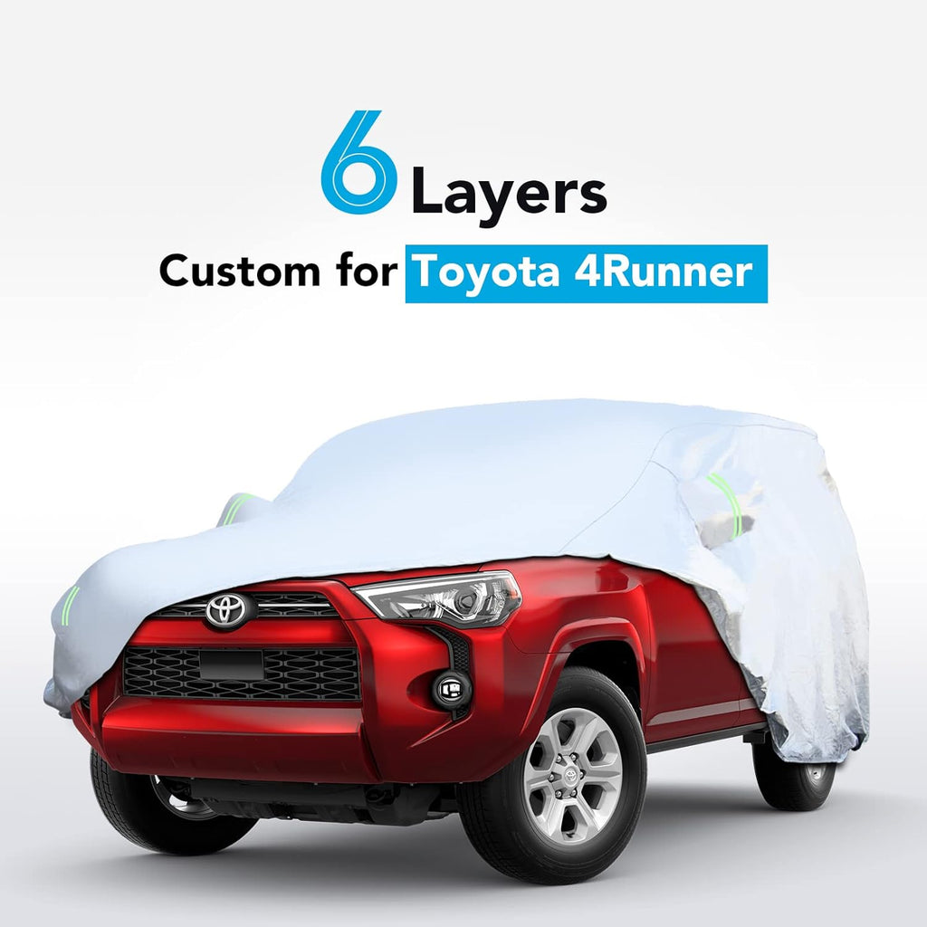 6 Layers All Weather Waterproof Outdoor Full Exterior Car Cover with Zipper K4379