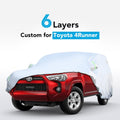 6 Layers All Weather Waterproof Outdoor Full Exterior Car Cover with Zipper K4379