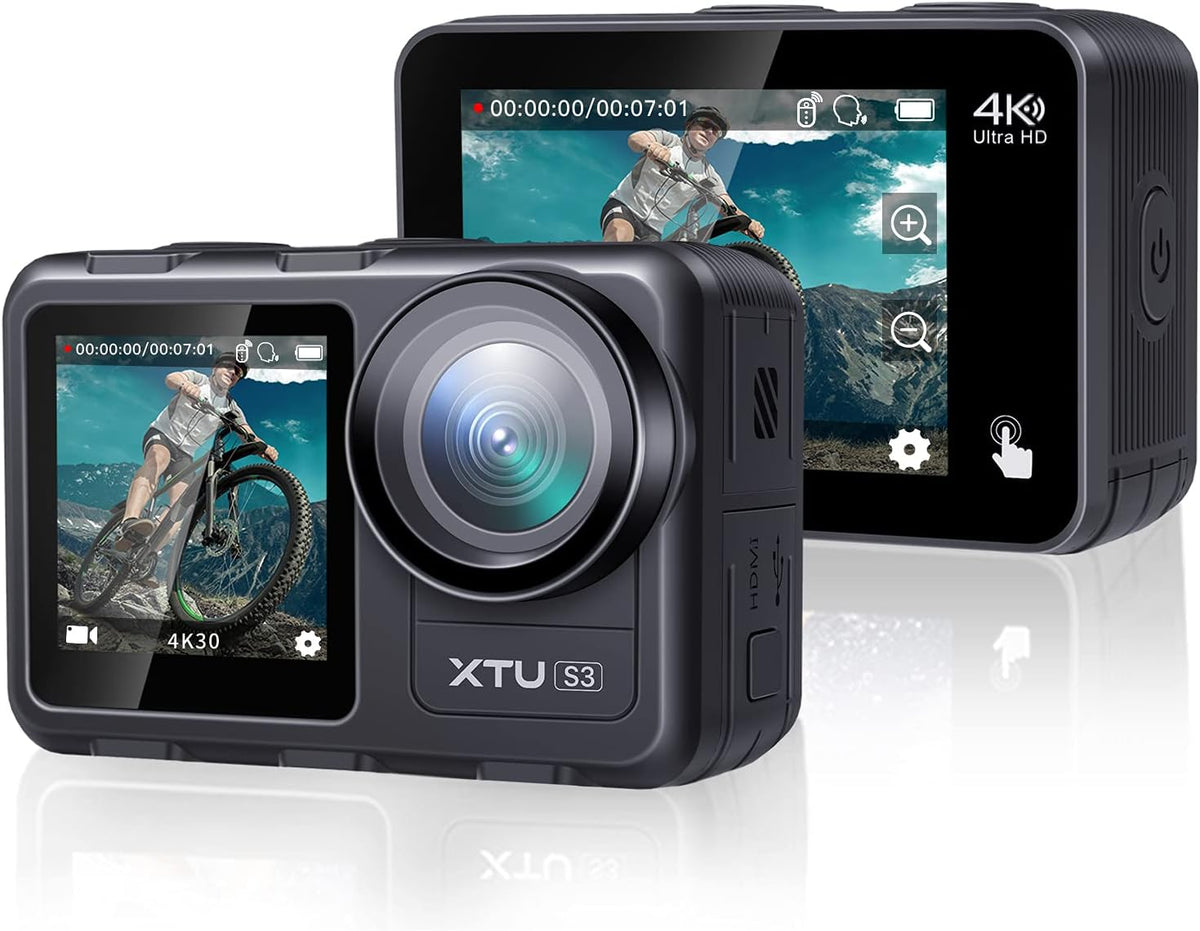 4K30FPS WiFi Action Camera Waterproof Sports Camera with Dual Touch Screen Display I811