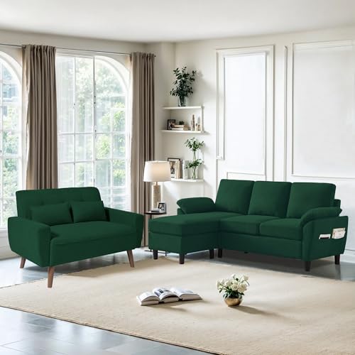Dark Grey Convertible Sectional Sofa X470