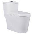 White One-Piece Elongated Toilet U3707