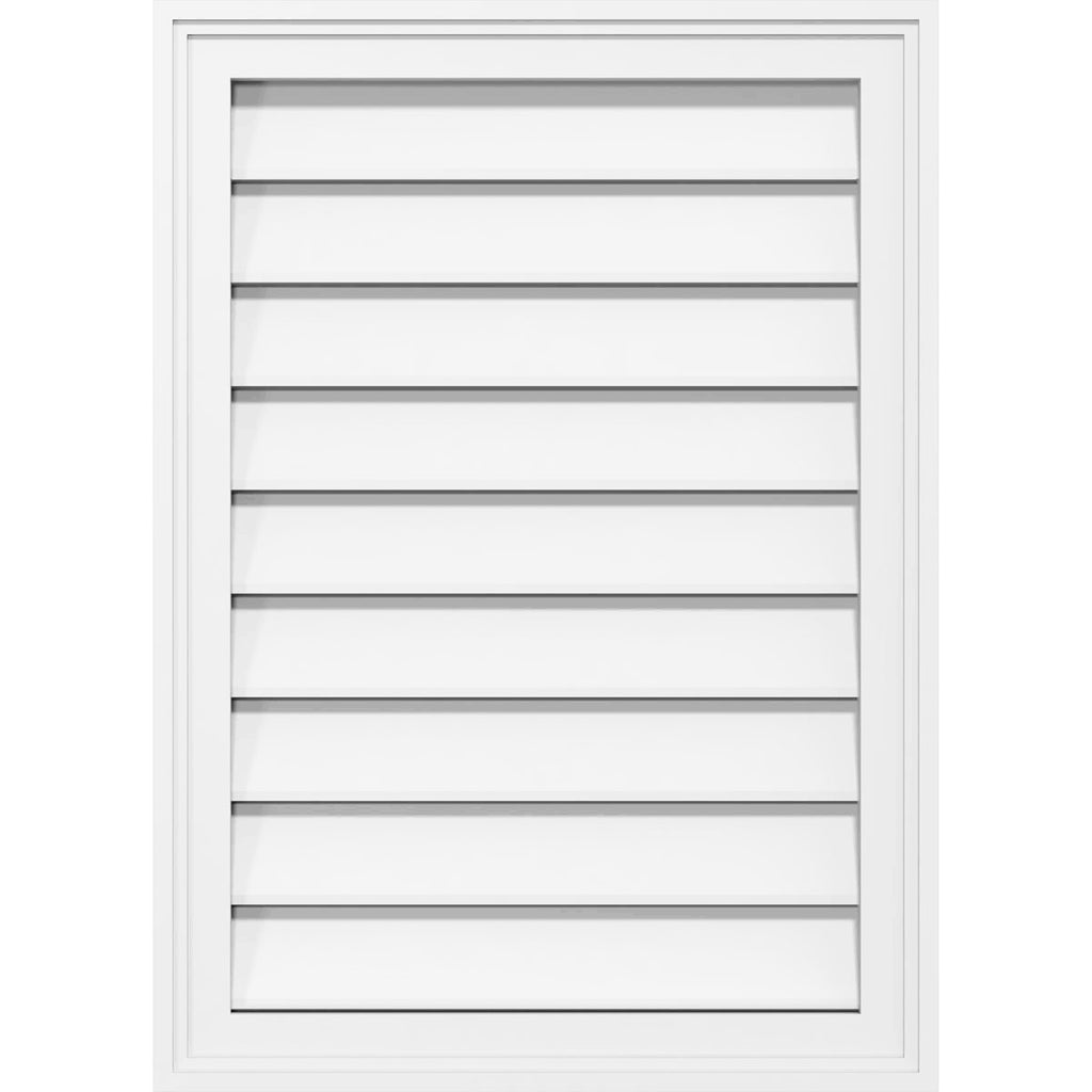 32x22W x 22x22H PVC Gable Vent with Brickmould J49568