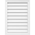 32x22W x 22x22H PVC Gable Vent with Brickmould J49568