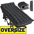 Oversized Folding Camping Cot with Mattress and Carry Bag F750