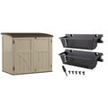 Compact 34 Cu. Ft. Resin Outdoor Storage Shed D990