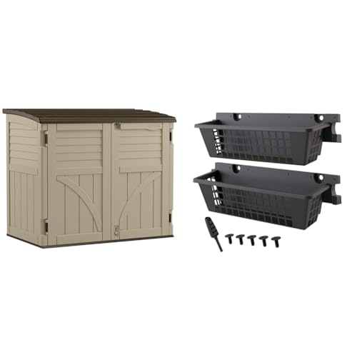 Compact 34 Cu. Ft. Resin Outdoor Storage Shed D990