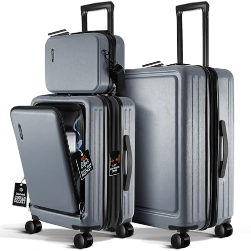 Black 22 Inch Carry On Luggage with Wheels M84153