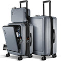 Black 22 Inch Carry On Luggage with Wheels M84153