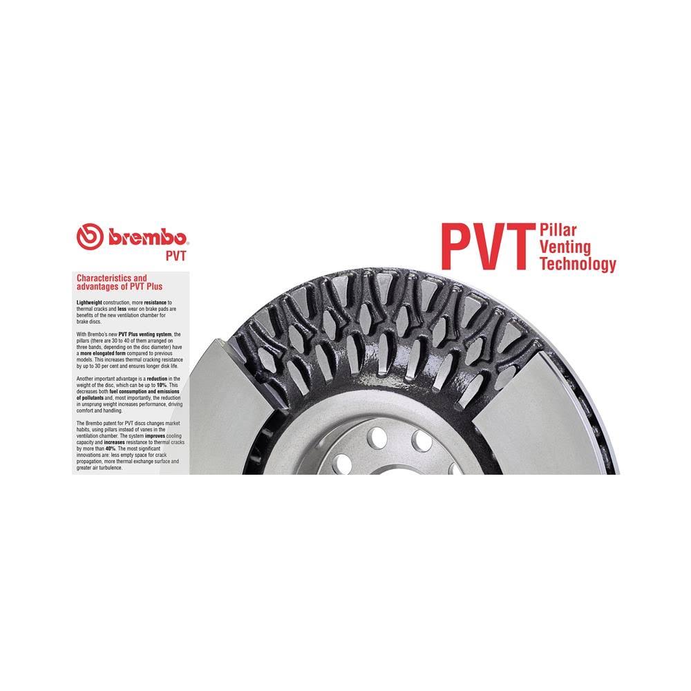 UV-Coated Disc Brake Rotor Set Pair O80538