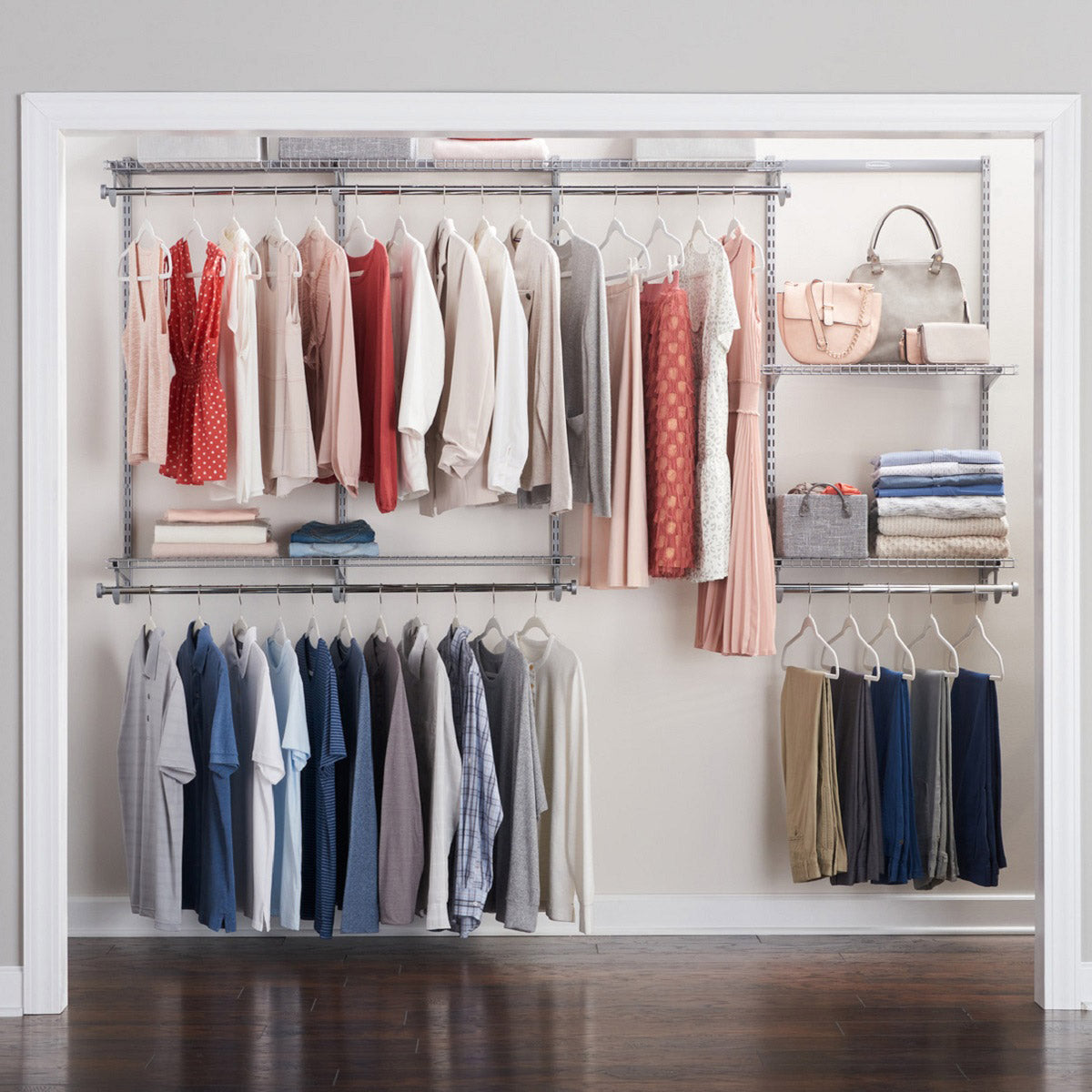 Expandable Closet Kit, Titanium, 4' to 8' P726126