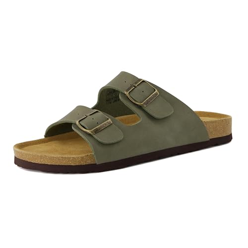 Cork Footbed Mens Leather Sandals K63021
