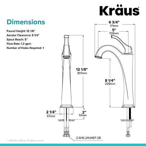 Brushed Gold Vessel Bathroom Faucet with Pop-Up Drain H668