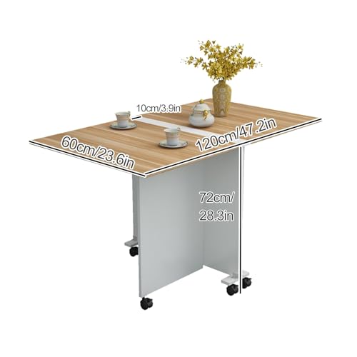 Folding Dining Table with 6 Wheels B531770