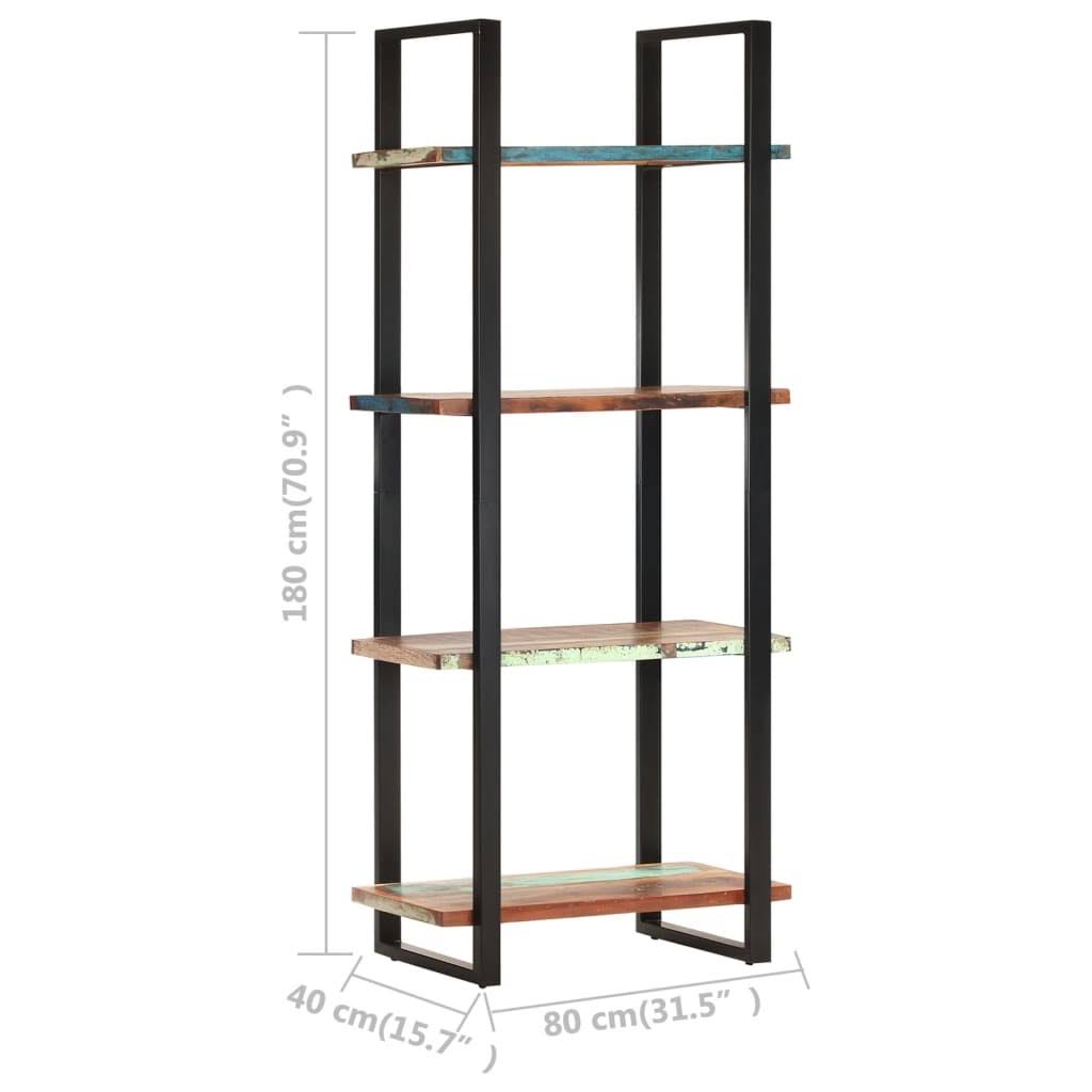 4-Tier Solid Reclaimed Wood Bookcase C312068