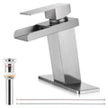Modern Waterfall Spout Bathroom Sink Faucet E6502