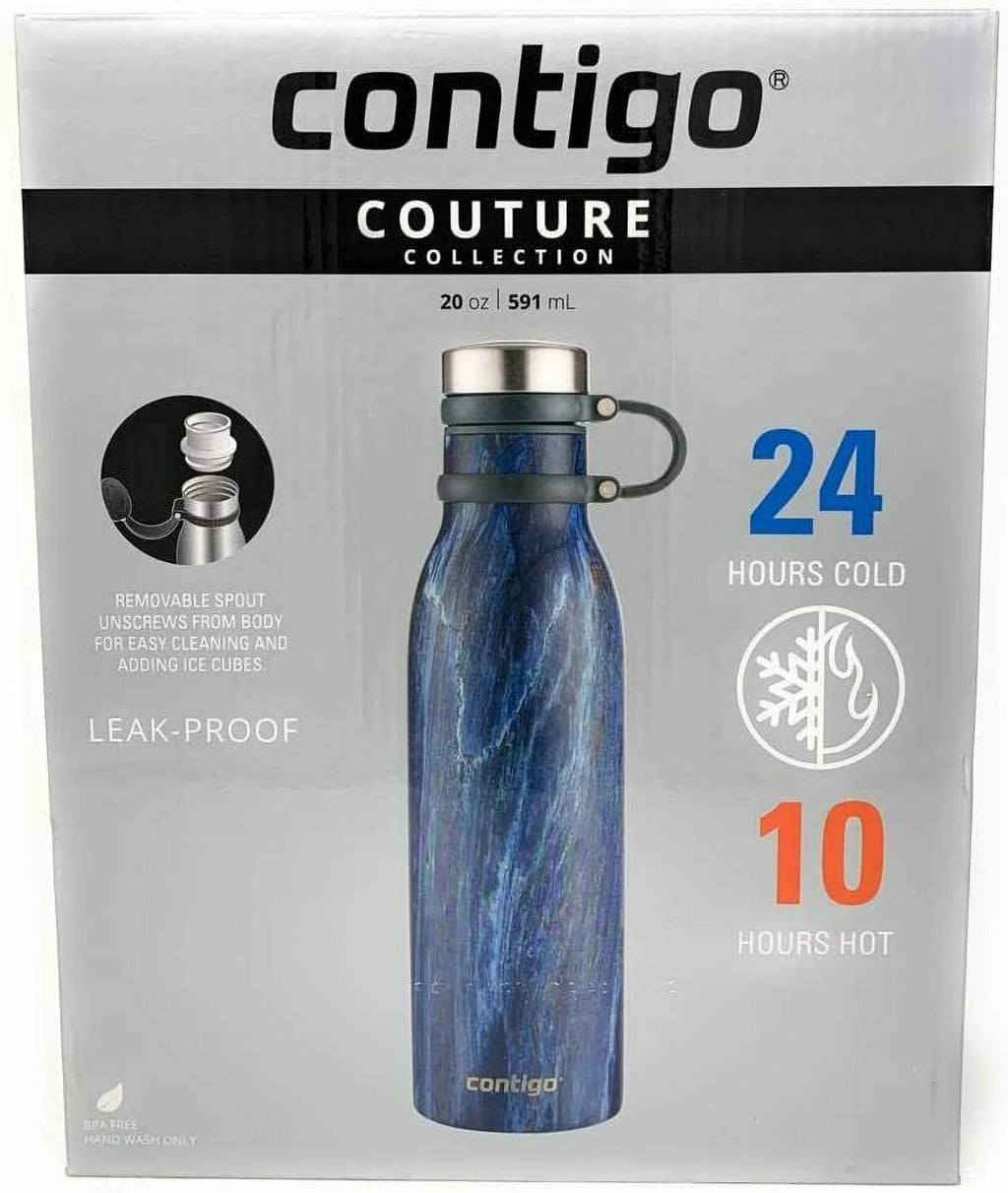 2 Pack Vacuum-Insulated Stainless Steel Water Bottles E19055