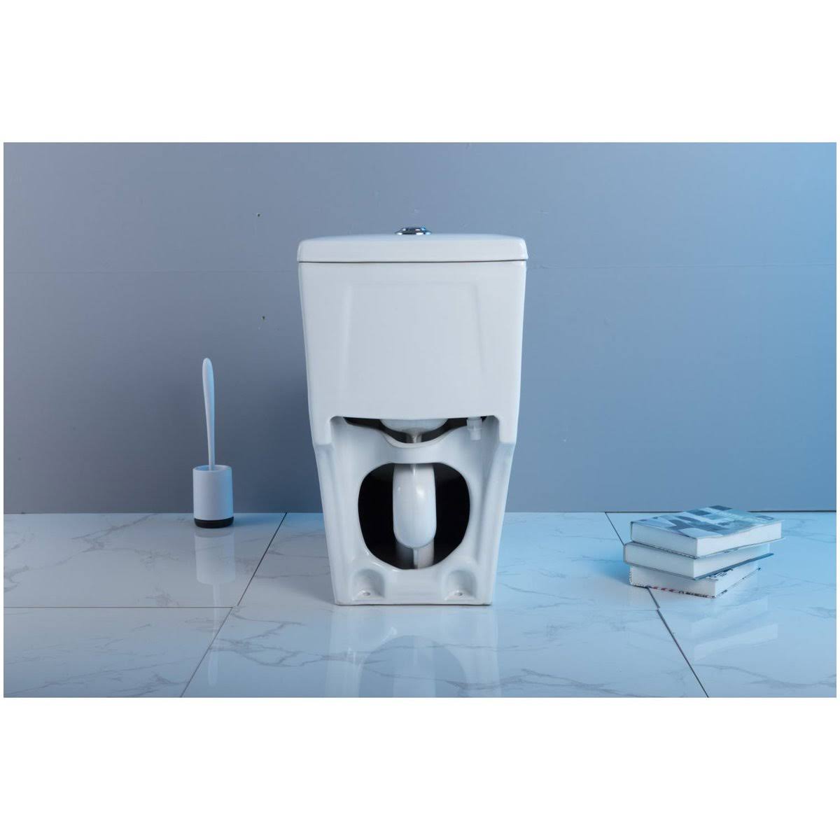 White One-Piece Elongated Toilet U3707