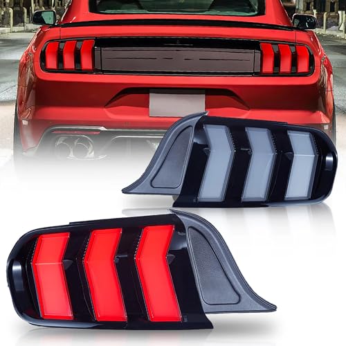 LED Rear Lights with Sequential Turn Signal, Clear Lens Taillight Assembly W190812