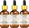 Cold Pressed Pure Rangoon Root Oil with Glass Dropper 100ml X 3 K527369