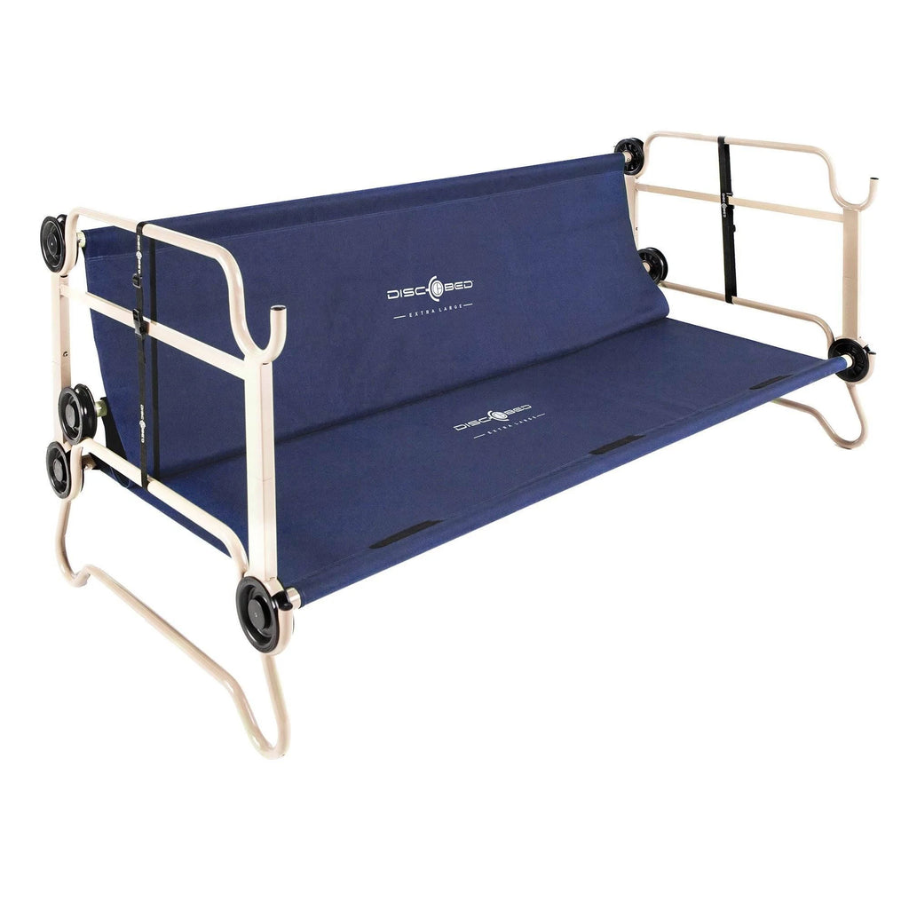 Navy Blue Double Cot with Organizers X71744